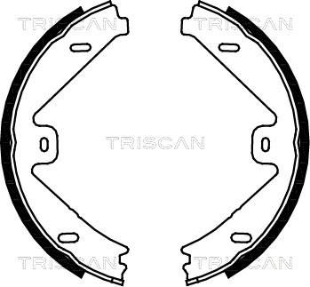 Triscan 8100 23033 - Комплект тормозных колодок, барабанные autosila-amz.com