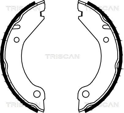 Triscan 8100 27277 - Комплект тормозов, ручник, парковка autosila-amz.com