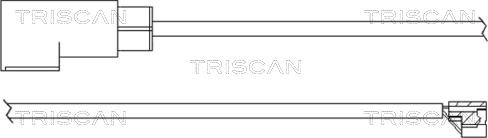 Triscan 8115 16003 - Сигнализатор, износ тормозных колодок autosila-amz.com