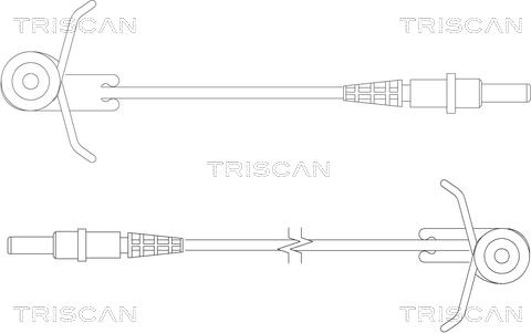 Triscan 8115 10004 - Сигнализатор, износ тормозных колодок autosila-amz.com