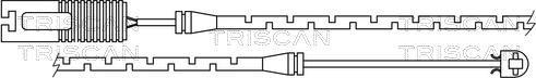 Triscan 8115 11004 - Сигнализатор, износ тормозных колодок autosila-amz.com