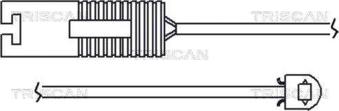 Triscan 8115 11005 - Сигнализатор, износ тормозных колодок autosila-amz.com