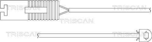 Triscan 8115 11014 - Сигнализатор, износ тормозных колодок autosila-amz.com