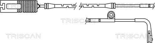 Triscan 8115 11015 - Сигнализатор, износ тормозных колодок autosila-amz.com