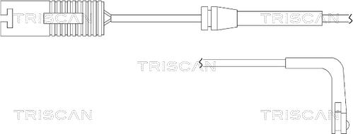 Triscan 8115 11016 - Сигнализатор, износ тормозных колодок autosila-amz.com