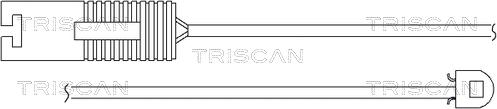Triscan 8115 11010 - Сигнализатор, износ тормозных колодок autosila-amz.com