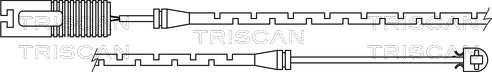 Triscan 8115 11011 - Сигнализатор, износ тормозных колодок autosila-amz.com