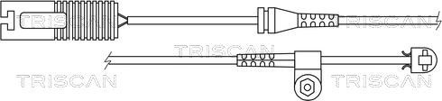 Triscan 8115 11013 - Сигнализатор, износ тормозных колодок autosila-amz.com