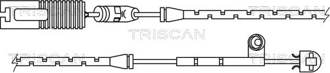 Triscan 8115 11017 - Сигнализатор, износ тормозных колодок autosila-amz.com