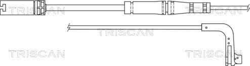 Triscan 8115 11034 - Сигнализатор, износ тормозных колодок autosila-amz.com