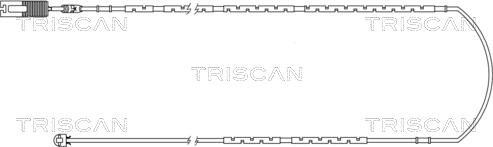 Triscan 8115 11024 - Сигнализатор, износ тормозных колодок autosila-amz.com