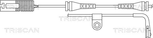 Triscan 8115 11022 - Сигнализатор, износ тормозных колодок autosila-amz.com