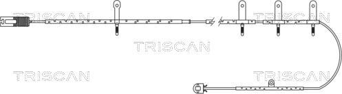 Triscan 8115 17004 - Сигнализатор, износ тормозных колодок autosila-amz.com