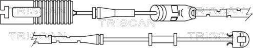 Triscan 8115 17005 - Сигнализатор, износ тормозных колодок autosila-amz.com