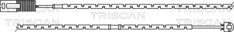 Triscan 8115 17001 - Сигнализатор, износ тормозных колодок autosila-amz.com