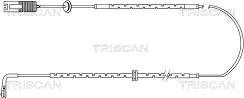 Triscan 8115 17002 - Сигнализатор, износ тормозных колодок autosila-amz.com