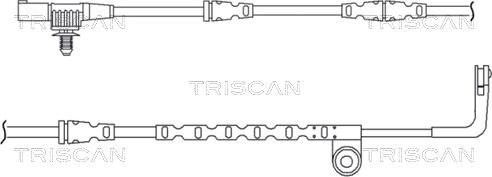 Triscan 8115 17007 - Сигнализатор, износ тормозных колодок autosila-amz.com