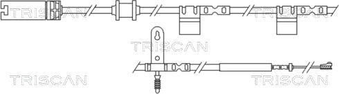 Triscan 8115 17018 - Сигнализатор, износ тормозных колодок autosila-amz.com