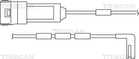 Triscan 8115 24006 - Сигнализатор, износ тормозных колодок autosila-amz.com