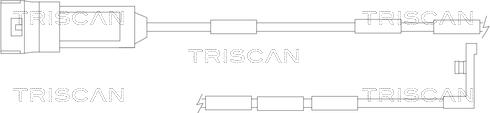 Triscan 8115 24001 - Сигнализатор, износ тормозных колодок autosila-amz.com