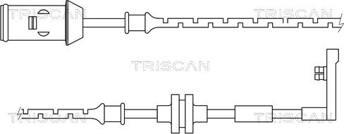 Triscan 8115 24013 - Сигнализатор, износ тормозных колодок autosila-amz.com