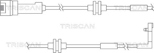 Triscan 8115 24012 - Сигнализатор, износ тормозных колодок autosila-amz.com