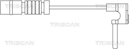 Triscan 8115 23007 - Сигнализатор, износ тормозных колодок autosila-amz.com