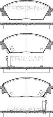 Triscan 8110 40977 - Тормозные колодки, дисковые, комплект autosila-amz.com