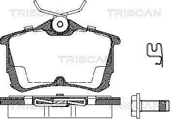 Triscan 8110 40006 - Тормозные колодки, дисковые, комплект autosila-amz.com