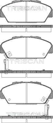 Triscan 8110 40001 - Тормозные колодки, дисковые, комплект autosila-amz.com