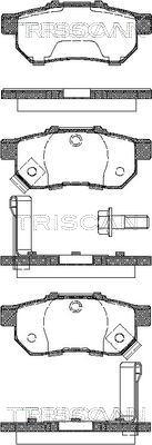 Triscan 8110 40003 - Тормозные колодки, дисковые, комплект autosila-amz.com