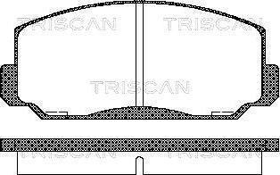 Triscan 8110 40022 - Тормозные колодки, дисковые, комплект autosila-amz.com