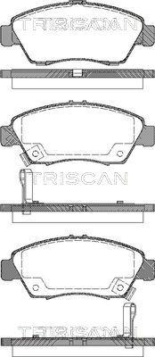 Triscan 8110 40168 - Тормозные колодки, дисковые, комплект autosila-amz.com