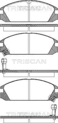 Triscan 8110 40853 - Тормозные колодки, дисковые, комплект autosila-amz.com