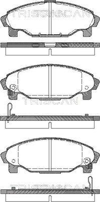 Triscan 8110 41003 - Тормозные колодки, дисковые, комплект autosila-amz.com