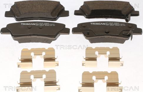 Triscan 8110 43063 - Тормозные колодки, дисковые, комплект autosila-amz.com