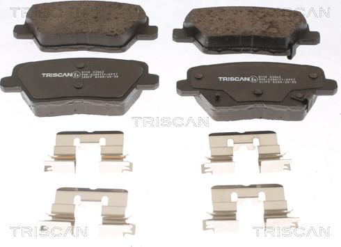 Triscan 8110 43062 - Тормозные колодки, дисковые, комплект autosila-amz.com