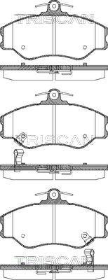 Triscan 8110 43002 - Тормозные колодки, дисковые, комплект autosila-amz.com