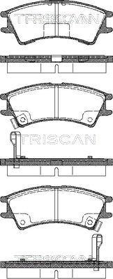 Triscan 8110 43007 - Тормозные колодки, дисковые, комплект autosila-amz.com