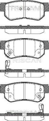 Triscan 8110 43011 - Тормозные колодки, дисковые, комплект autosila-amz.com