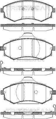 Triscan 8110 43012 - Тормозные колодки, дисковые, комплект autosila-amz.com