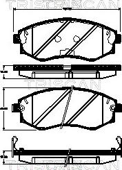 Roadhouse D7477329 - Тормозные колодки, дисковые, комплект autosila-amz.com