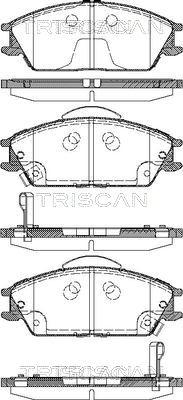 Triscan 8110 43023 - Тормозные колодки, дисковые, комплект autosila-amz.com