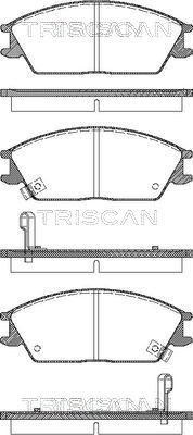 Triscan 8110 43182 - Тормозные колодки, дисковые, комплект autosila-amz.com