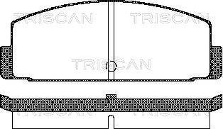 Triscan 8110 42908 - Тормозные колодки, дисковые, комплект autosila-amz.com