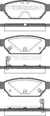 Triscan 8110 42005 - Тормозные колодки, дисковые, комплект autosila-amz.com