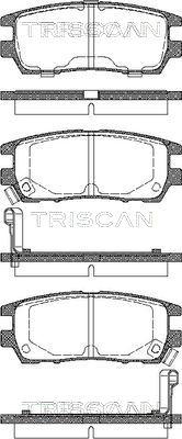Triscan 8110 42003 - Тормозные колодки, дисковые, комплект autosila-amz.com