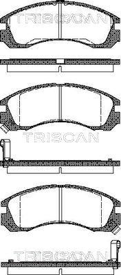 Triscan 8110 42002 - Тормозные колодки, дисковые, комплект autosila-amz.com