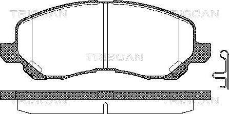 Triscan 8110 42019 - Тормозные колодки, дисковые, комплект autosila-amz.com