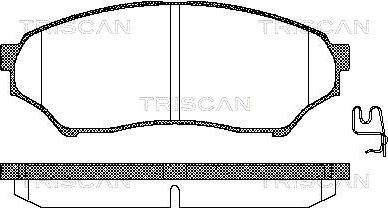 Triscan 8110 42015 - Тормозные колодки, дисковые, комплект autosila-amz.com